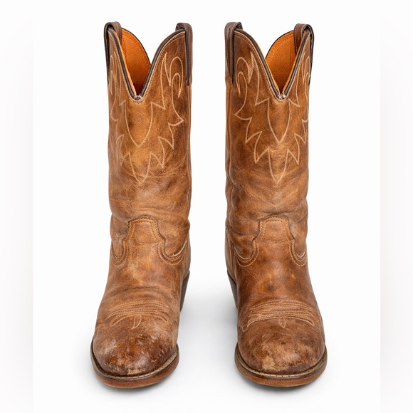 Durango Brown Western Cowboy Boots Women’s 6.5 | Classic Leather Broken In - Picture 2 of 7